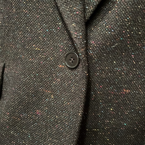 Like new Talbots black multicolored heathered lined jacket - Picture 2 of 13